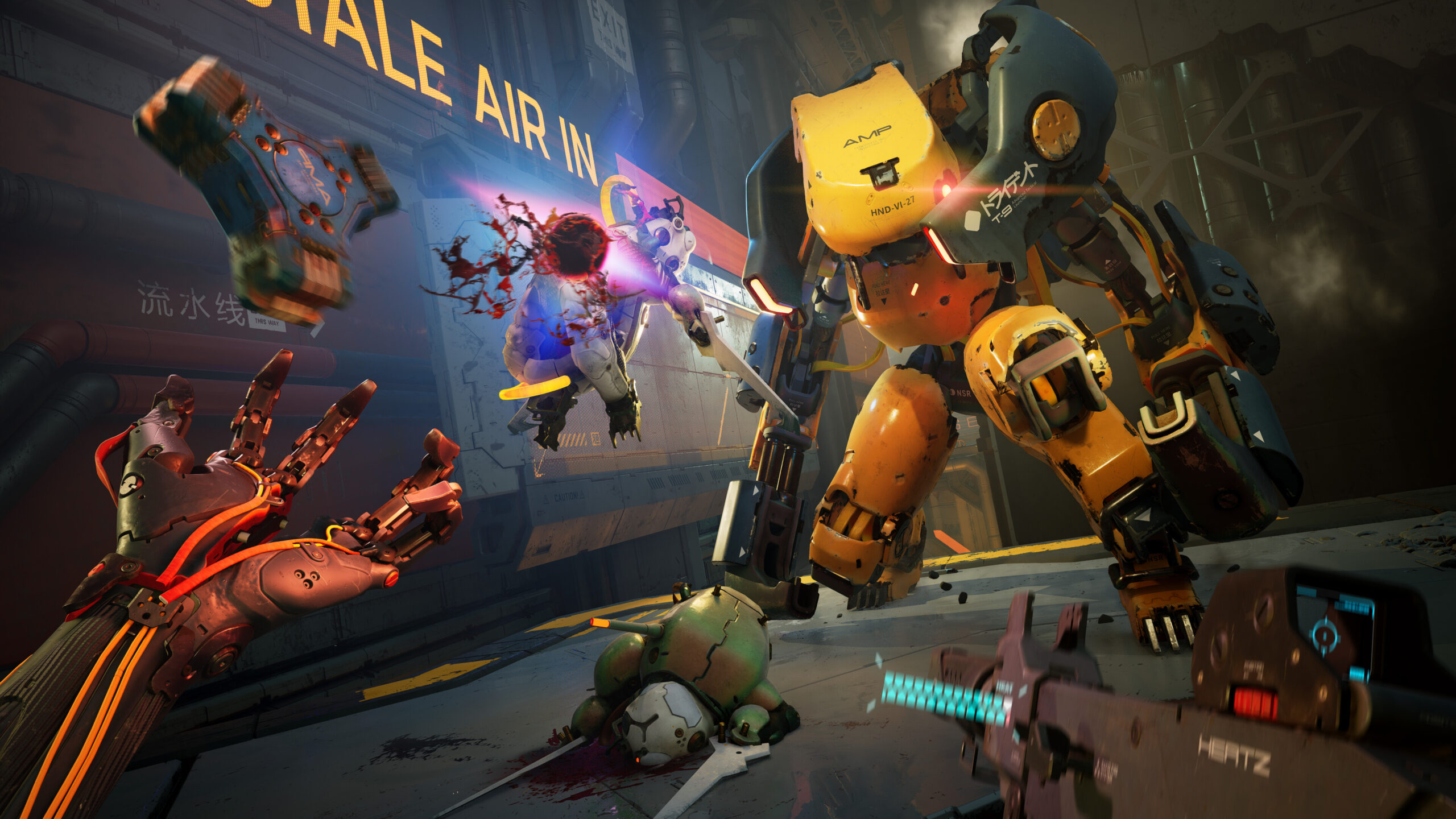 Sci-fi parkour shooter Metal Eden is all about moving fast and breaking things