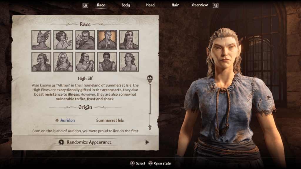 The best races and origins to pick in Oblivion Remastered