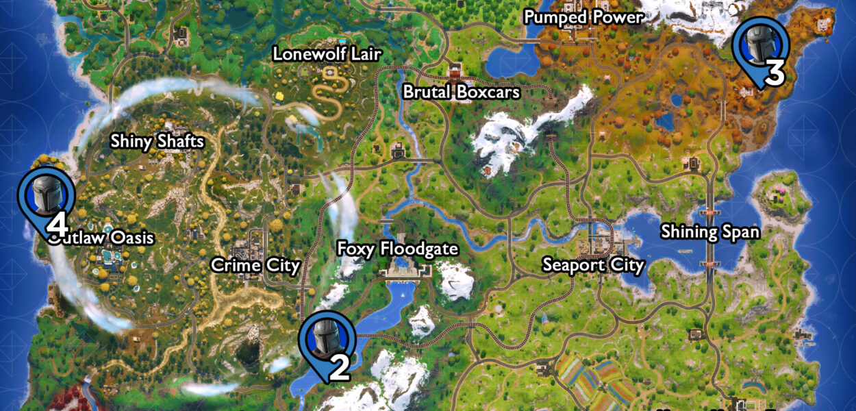 All Mandalorian locations in Fortnite