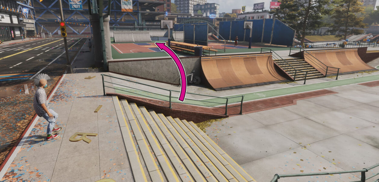 How to boneless spine transfer between the courts in Tony Hawk’s Pro Skater 4