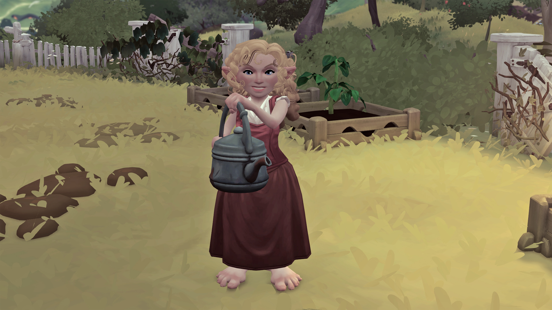 How to equip the watering can in Tales of the Shire