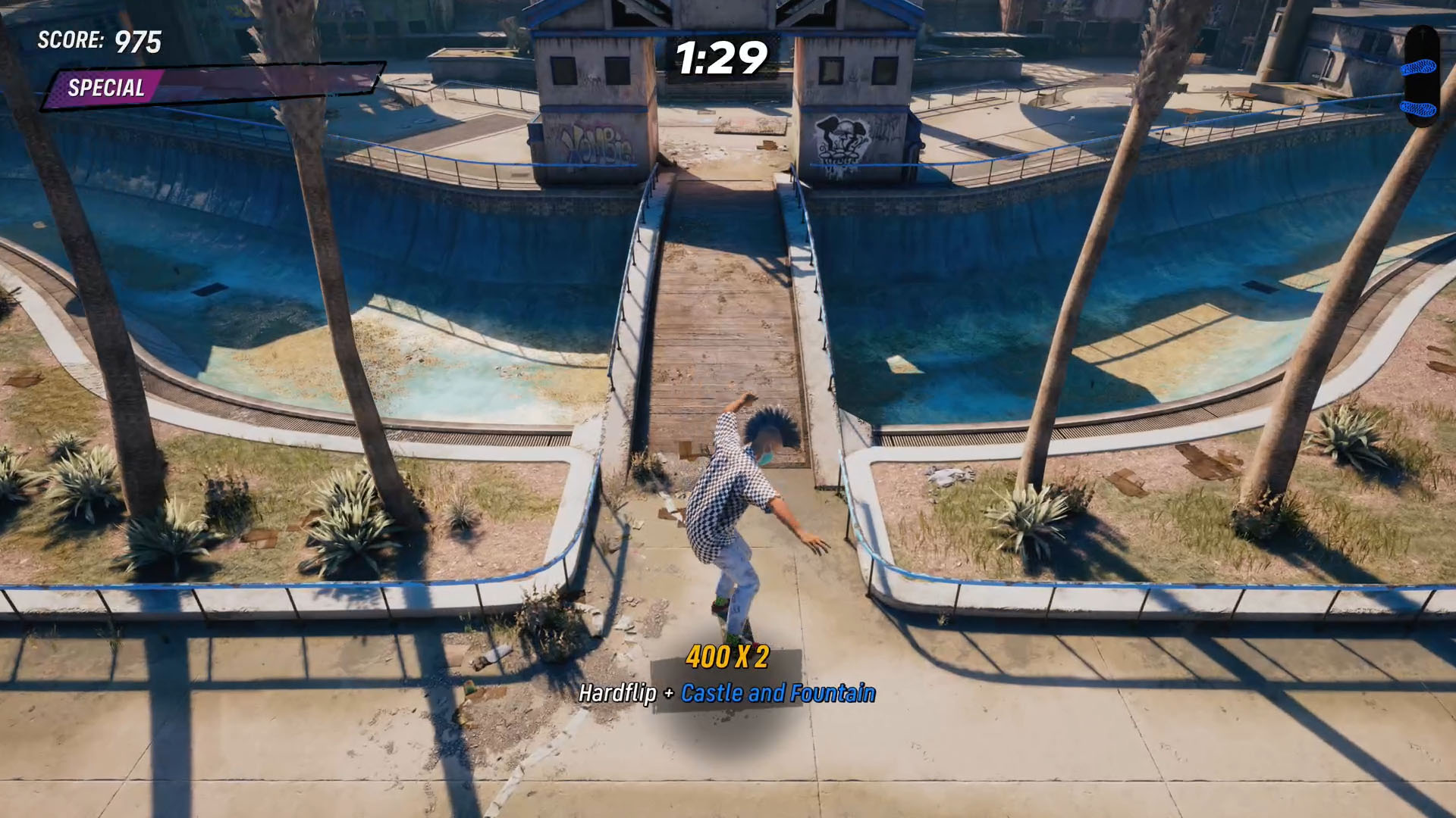 How to hardflip the castle and fountain gap in Tony Hawk’s Pro Skater 4