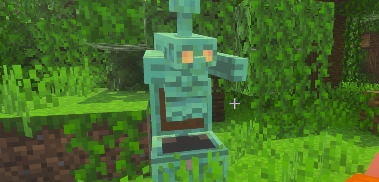 How to make and use a copper golem in Minecraft
